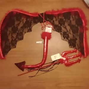 Bundle of NWT "Icing" lacey devil wings,tail & fork